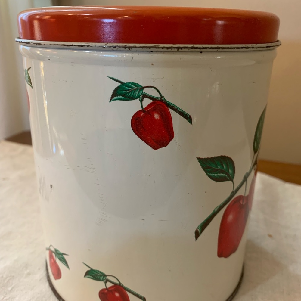 Vintage Decoware apple canister